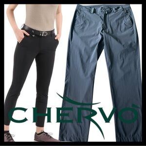Chervo Black Tapered Leg Golf Pants (8)